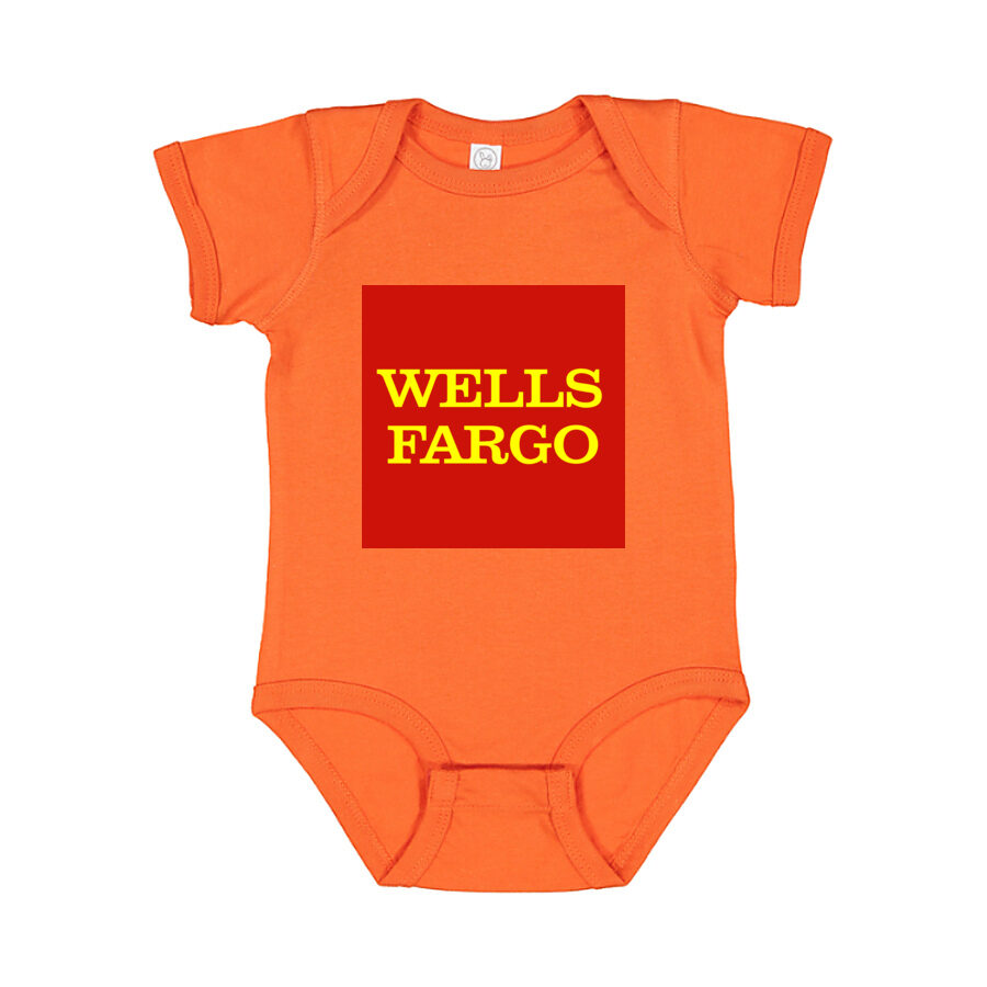 Wells Fargo Baby Romper Onesie - Orange
