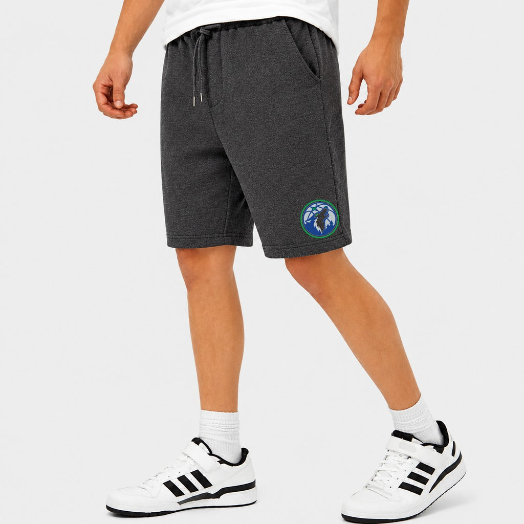 Men's Minnesota Timberwolves Cotton Shorts - Charcoal