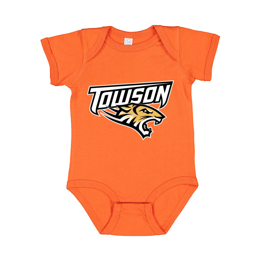 Towson Tigers Baby Romper Onesie - Orange