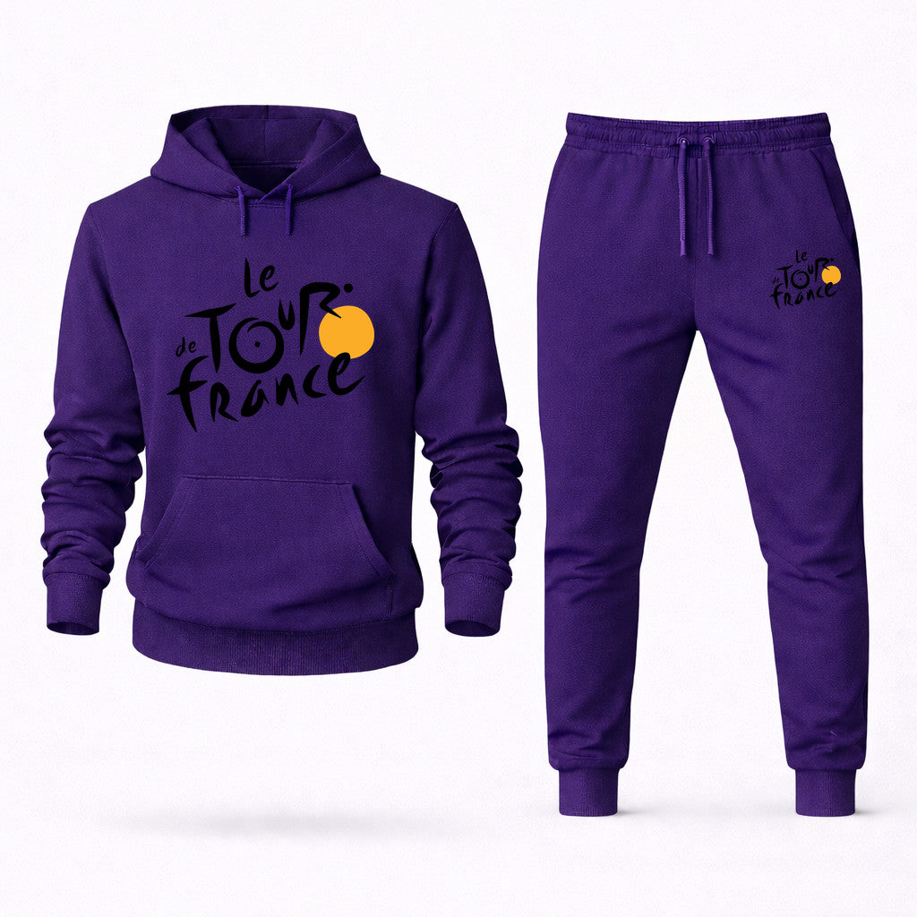 Tour de France Hoodie and Joggers Set - Purple