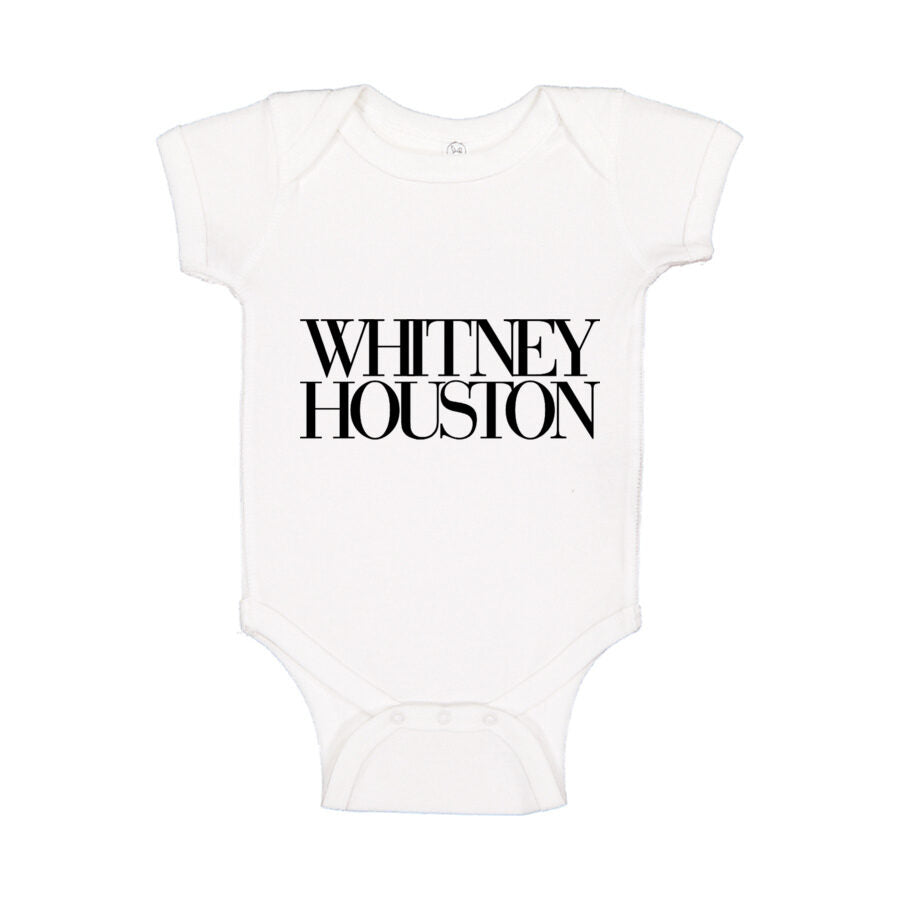 Whitney Houston Baby Romper Onesie - White