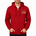 Men's Cincinnati Bengals Zipper Hoodie - Red