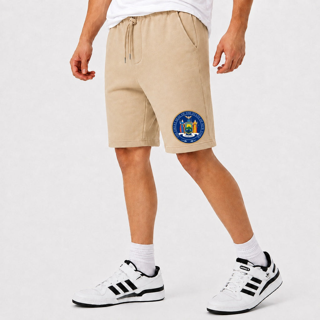 Men's New York Cotton Shorts - Beige