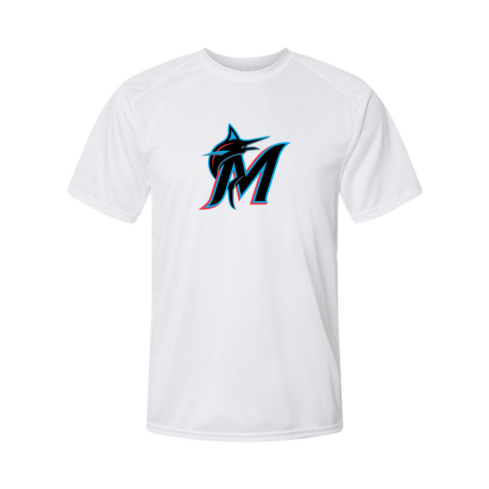 Miami Marlins Polyester T-Shirt - White