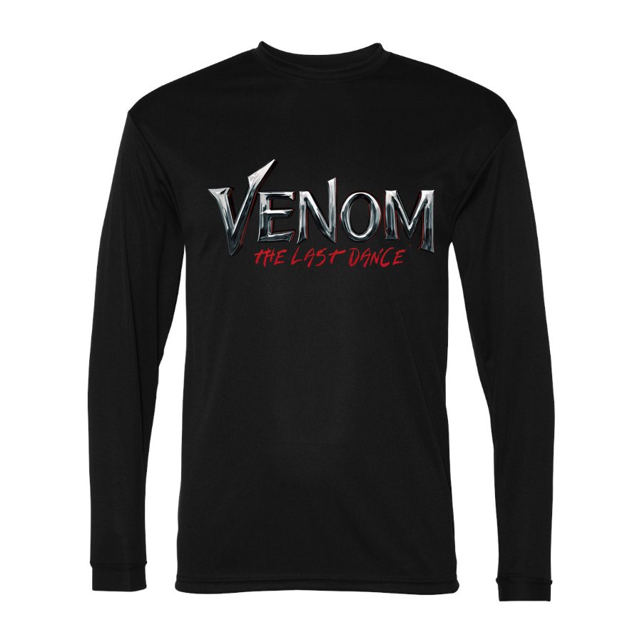Men's Venom The Last Dance Polyester Long Sleeve T-Shirt - Black