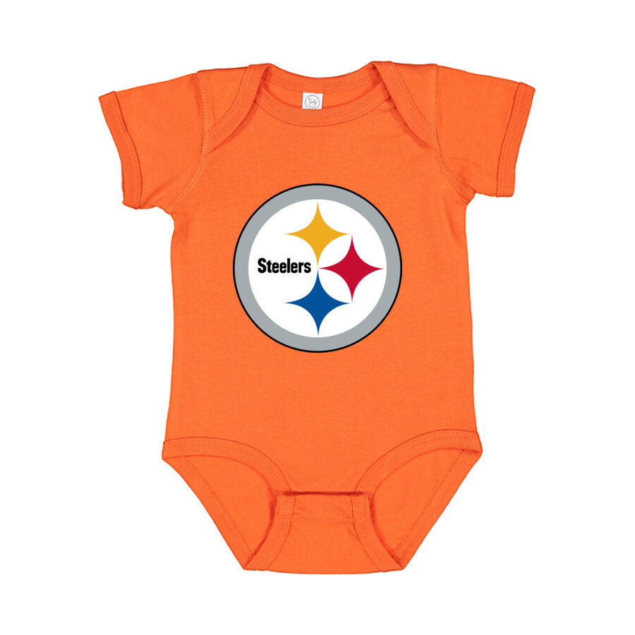 Pittsburgh Steelers Baby Romper Onesie - Orange