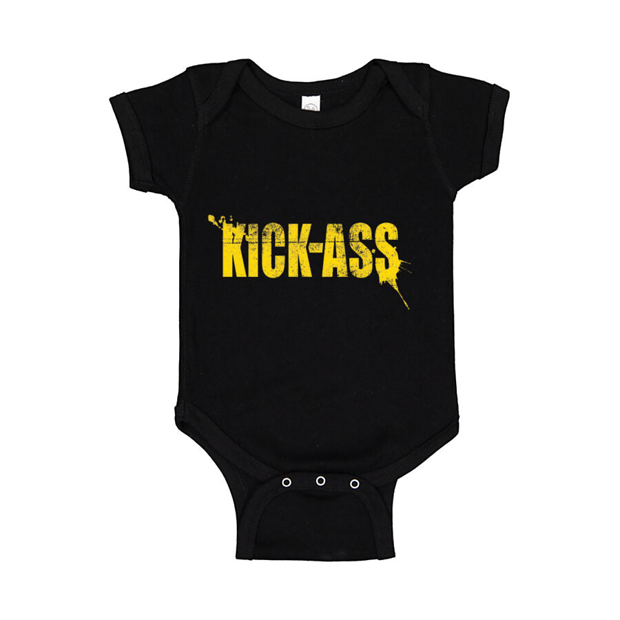 Kick-Ass Baby Romper Onesie - Black