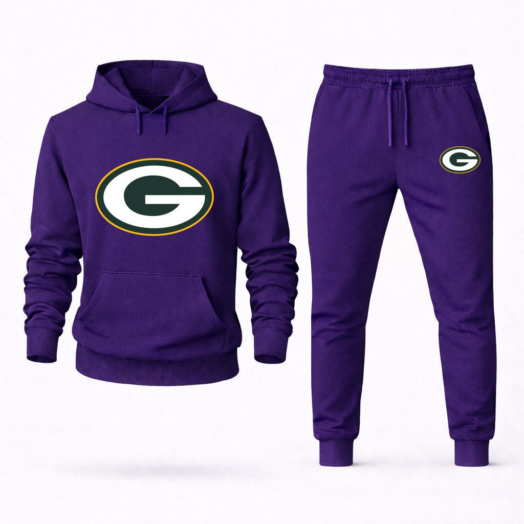 Green Bay Packers Hoodie and Joggers Set - Purple