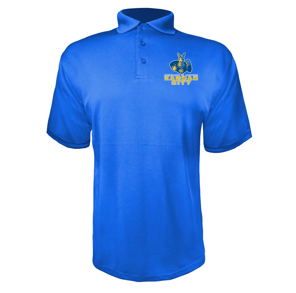 UMKC Kangaroos Blue polyester polo