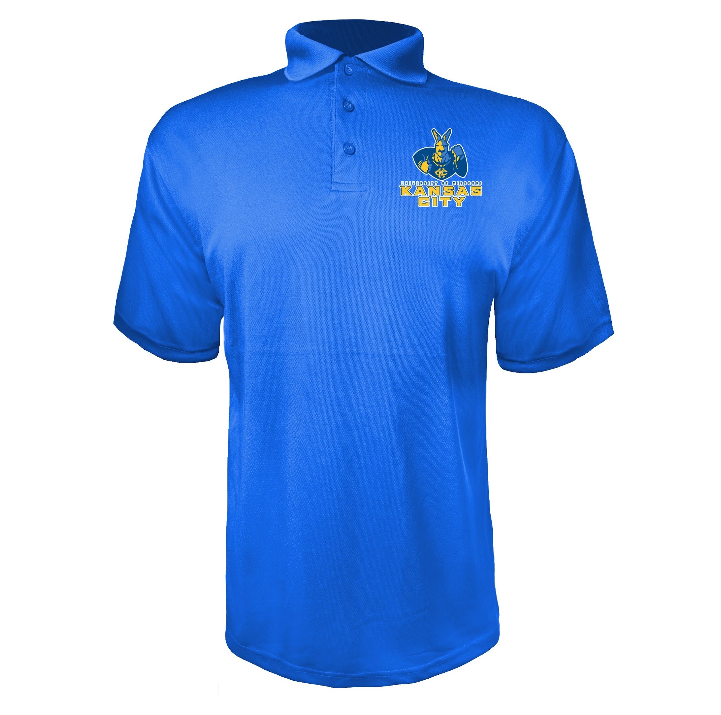UMKC Kangaroos Blue polyester polo