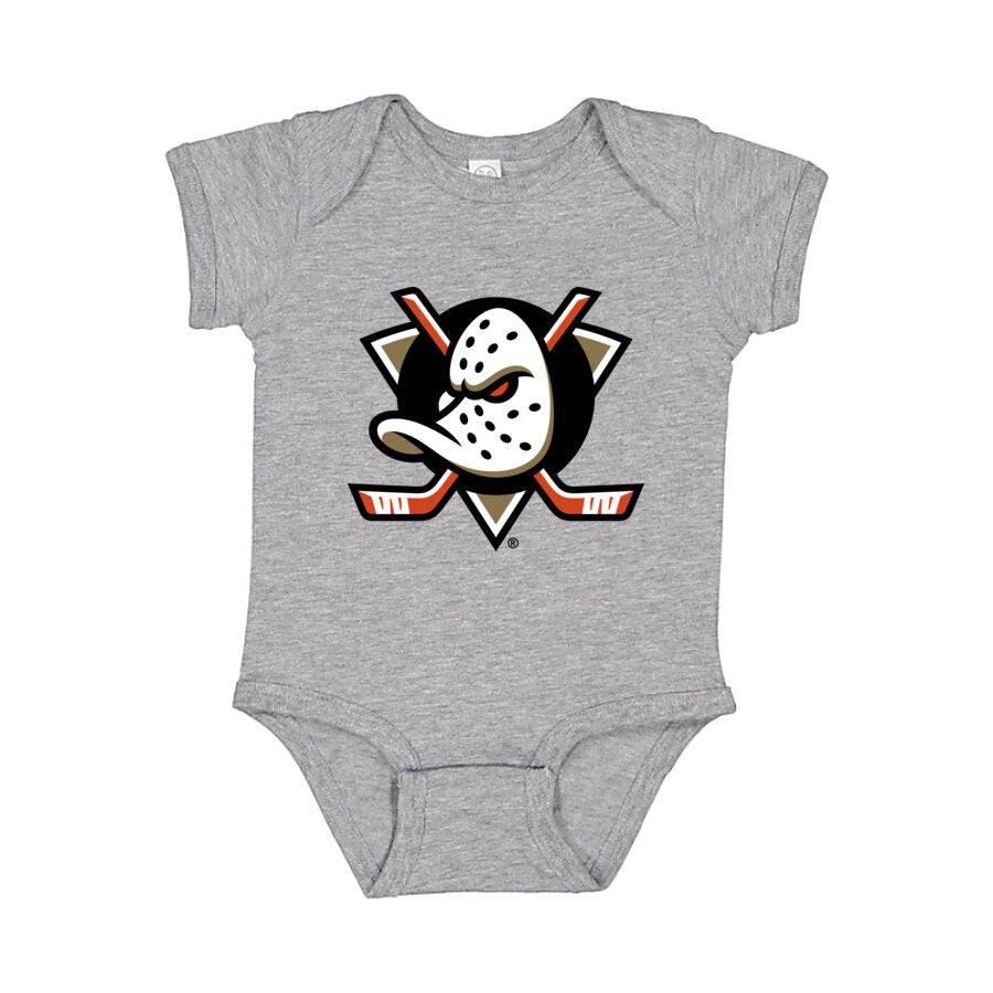 Anaheim Ducks Baby Romper Onesie - Gray