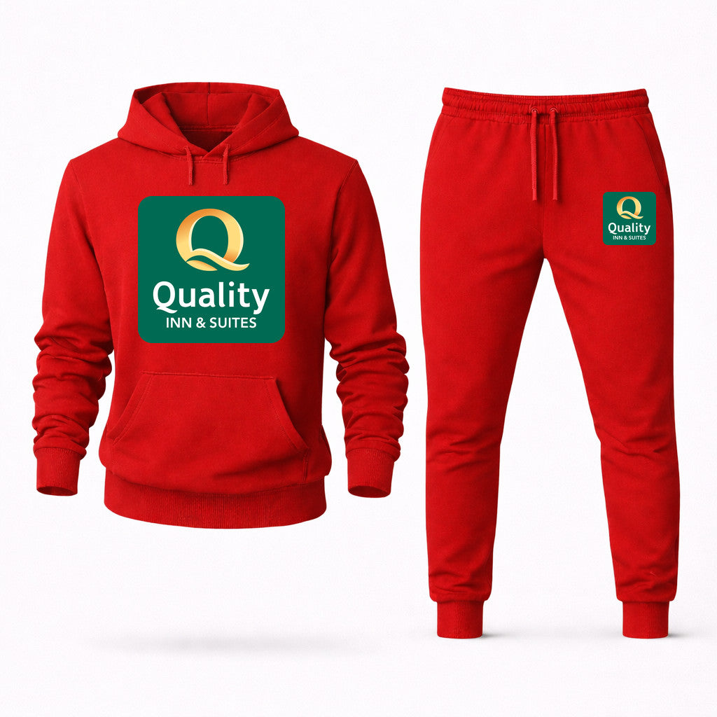 Quality Inn & Suites Hoodie and Joggers Set - Red