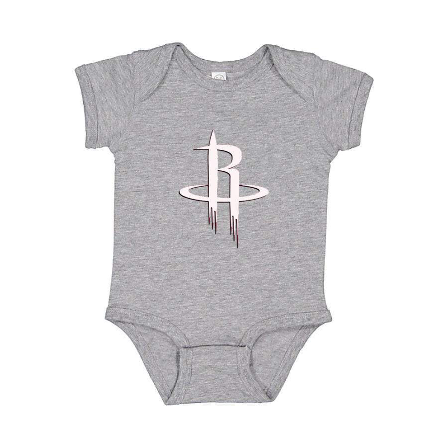 Houston Rockets Alternate Logo Baby Romper Onesie - Gray