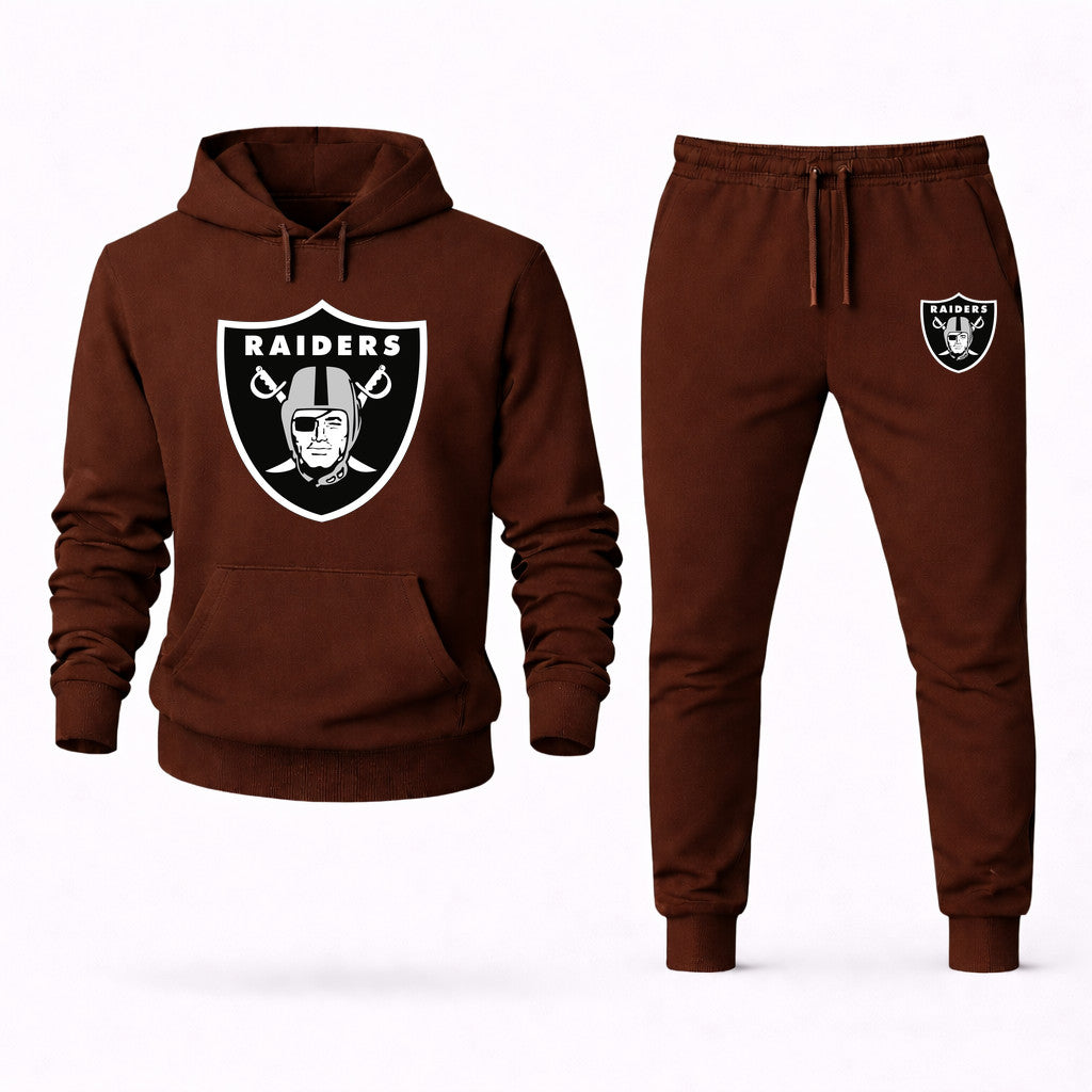 Las Vegas Raiders Hoodie and Joggers Set - Brown