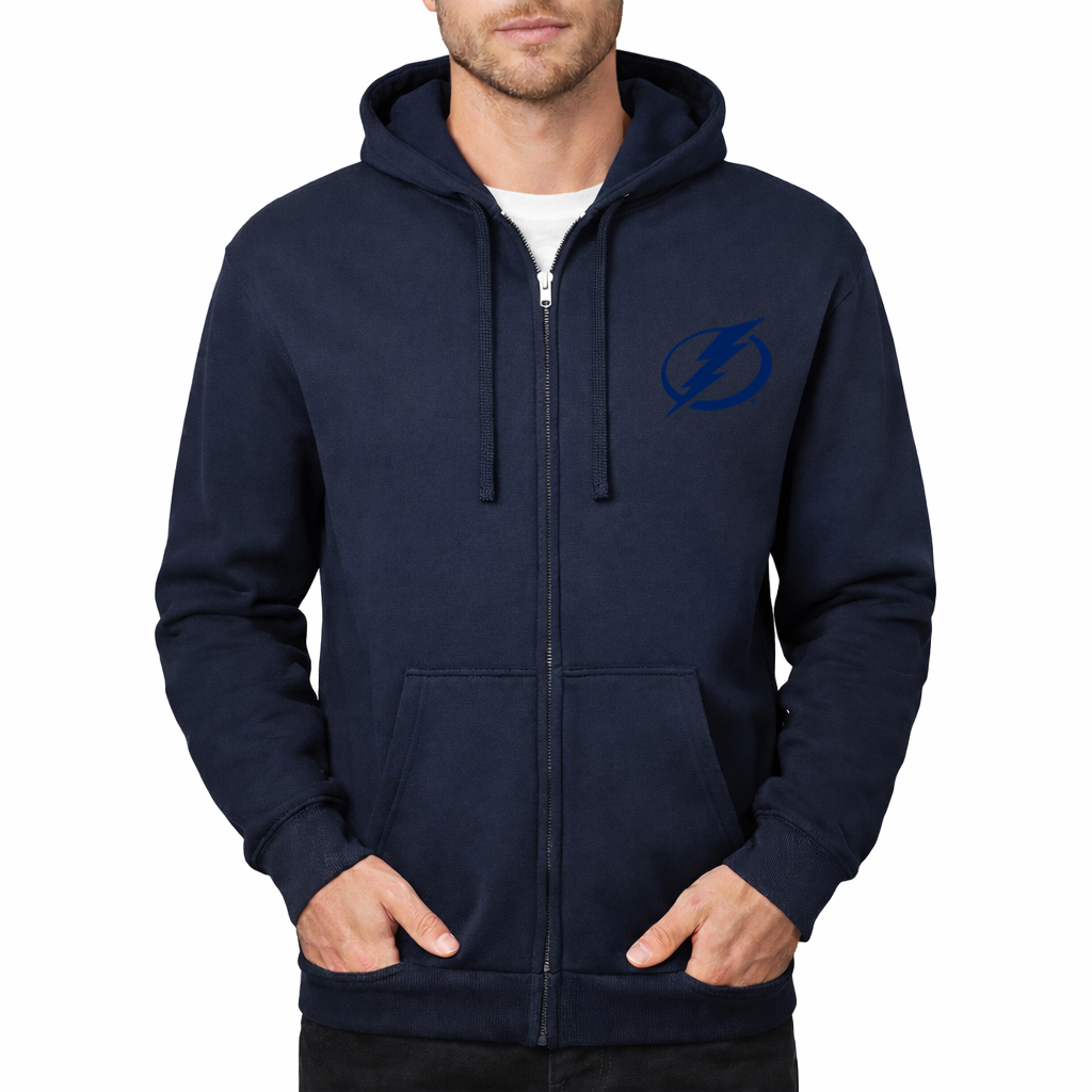 Men's Tampa Bay Lightning Zipper Hoodie - Navy