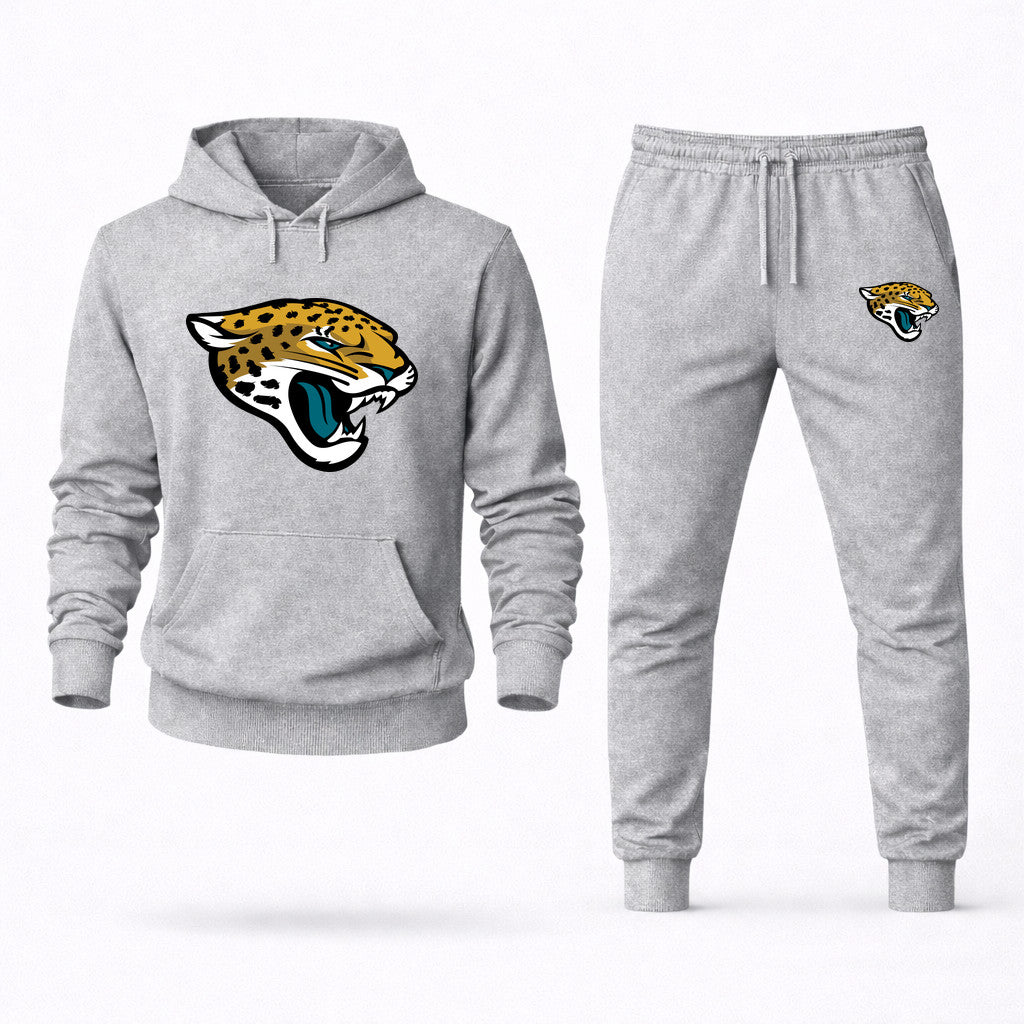 Jacksonville Jaguars Hoodie and Joggers Set - Grey
