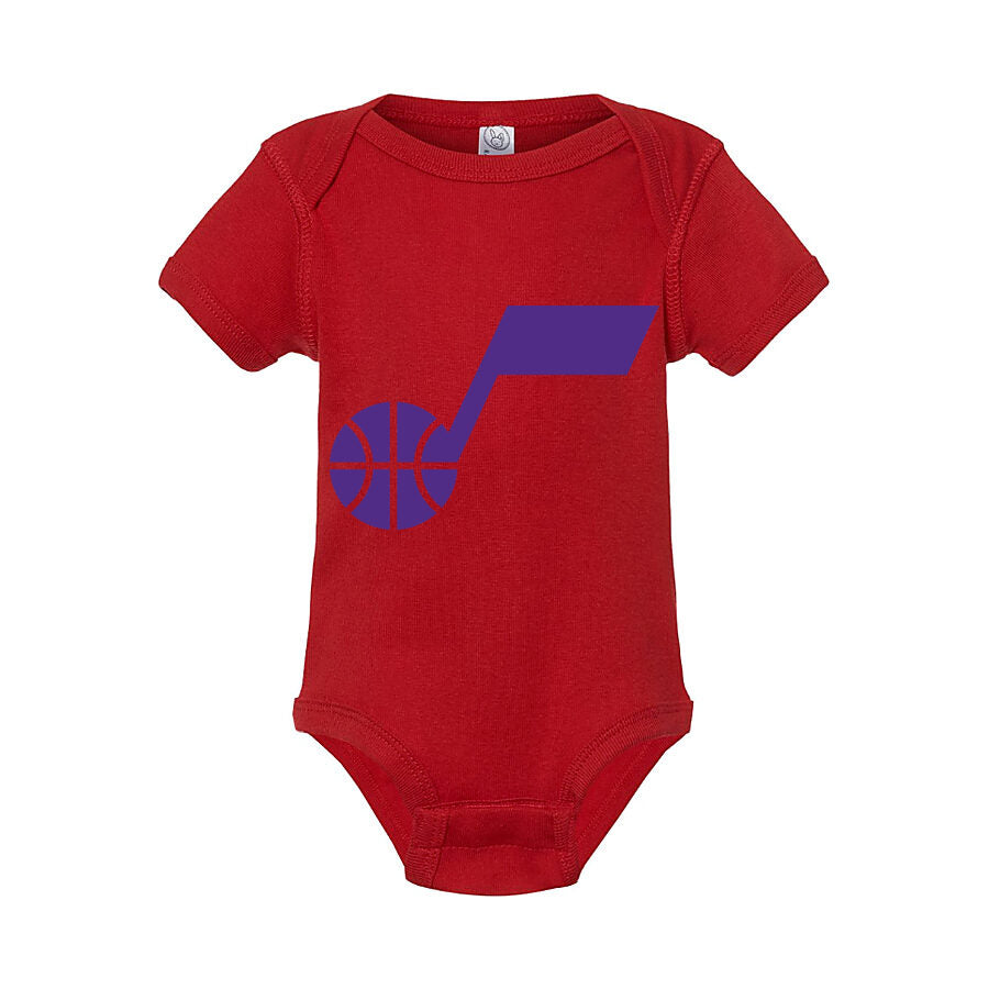 Utah Jazz Baby Romper Onesie - Red