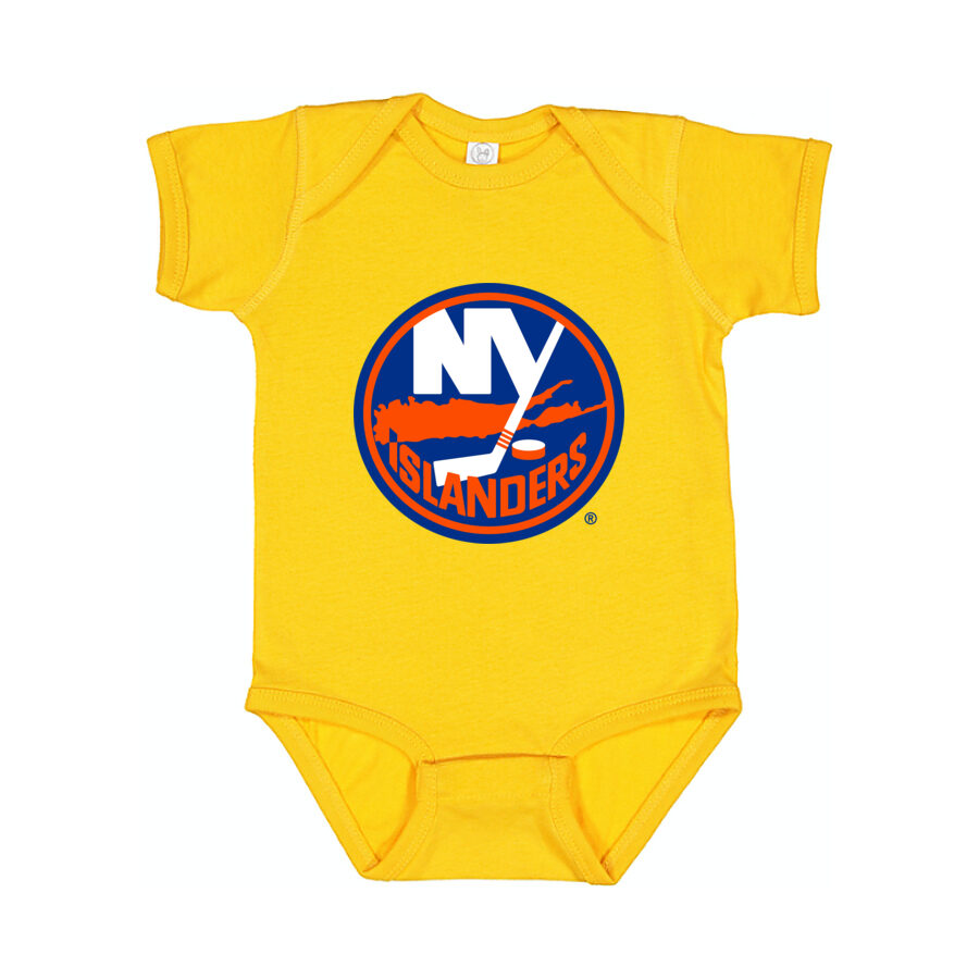 New York Islanders Baby Romper Onesie - Yellow