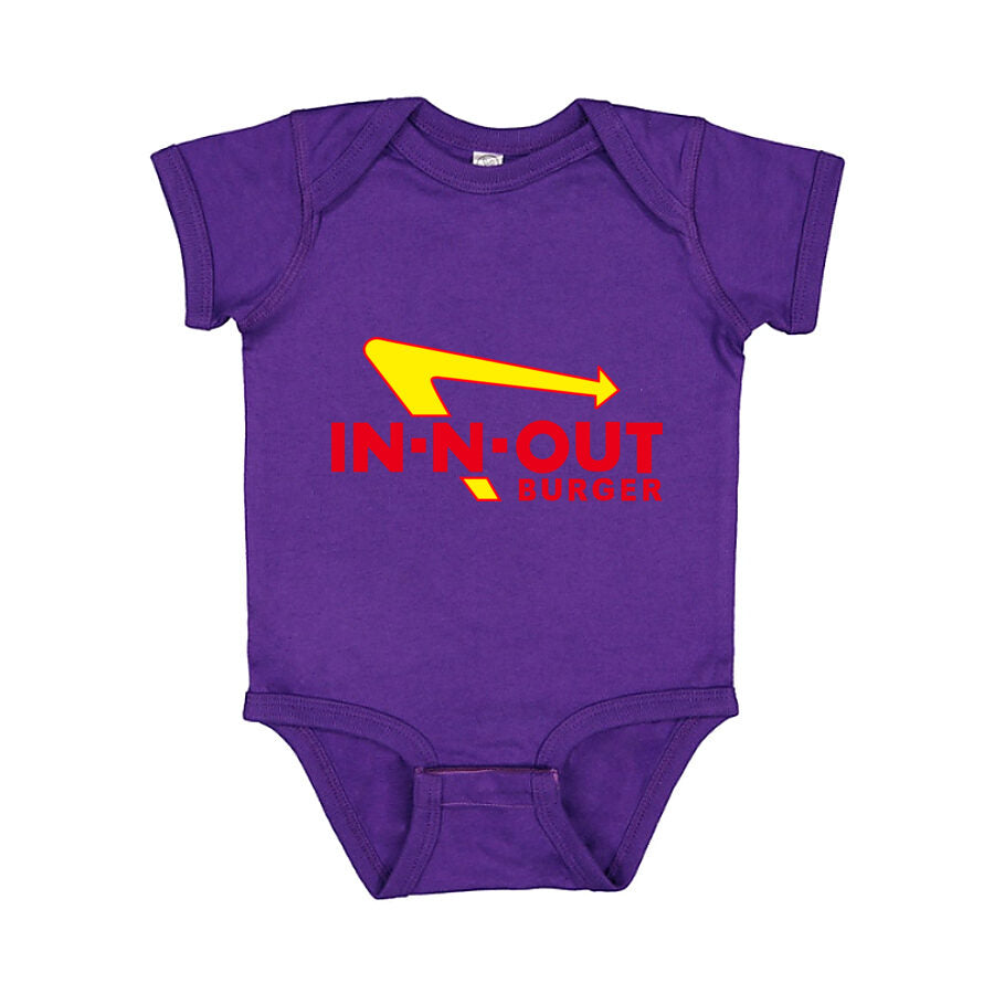 In-N-Out Burger Baby Romper Onesie - Purple