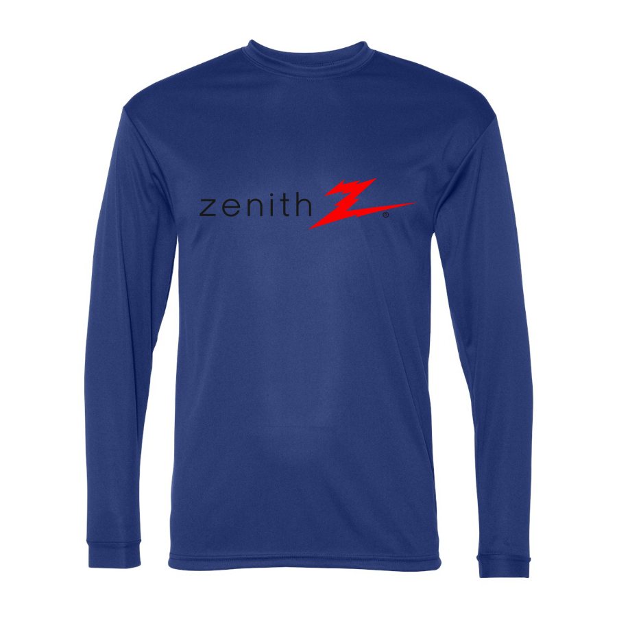 Men's Zenith Polyester Long Sleeve T-Shirt - Royal Blue