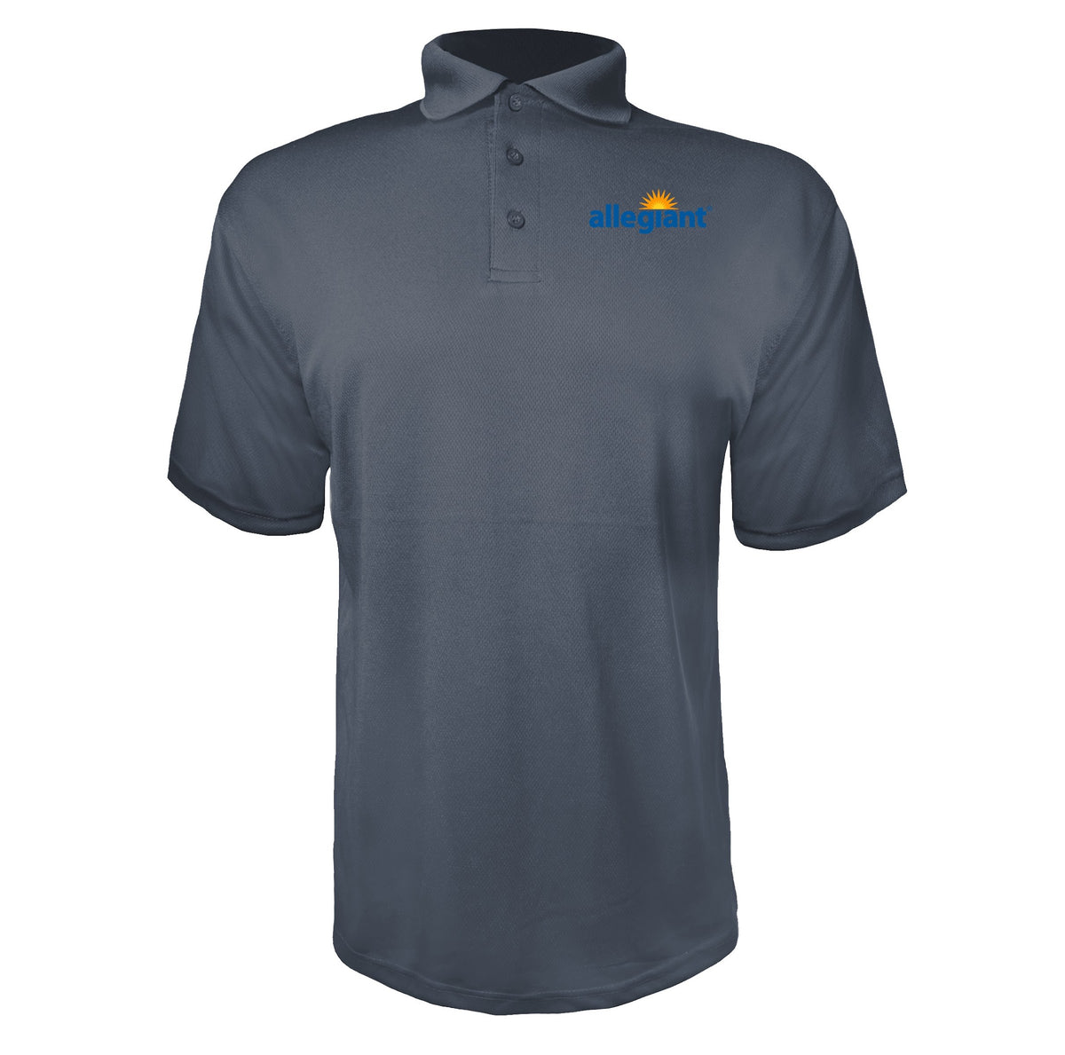 Allegiant Air men's polyester polo in Charcoal