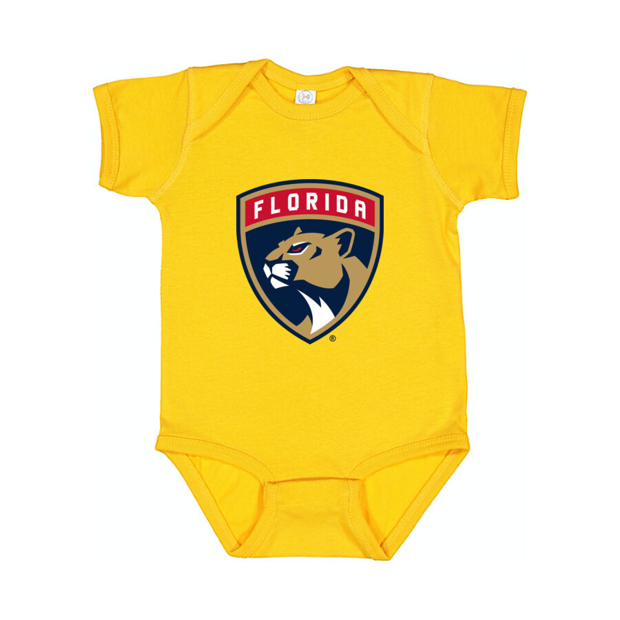 Florida Panthers Baby Romper Onesie - Yellow