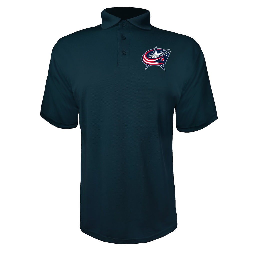 Columbus Blue Jackets Navy polyester polo