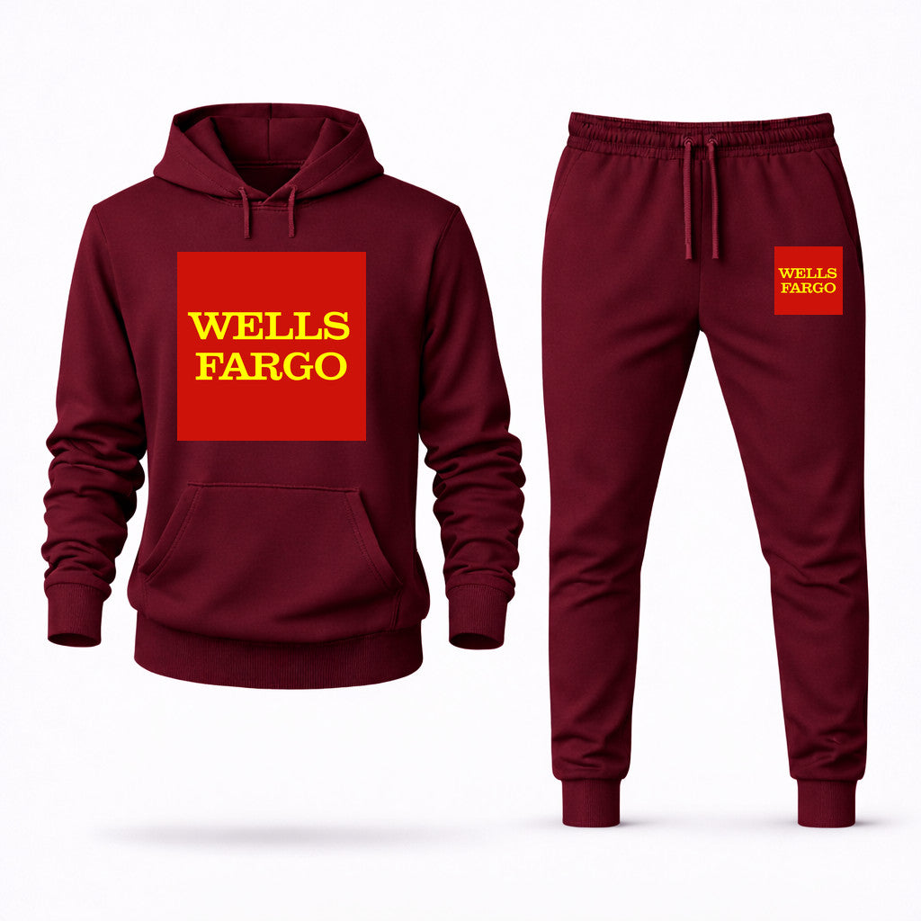 Wells Fargo Hoodie and Joggers Set - Burgundy