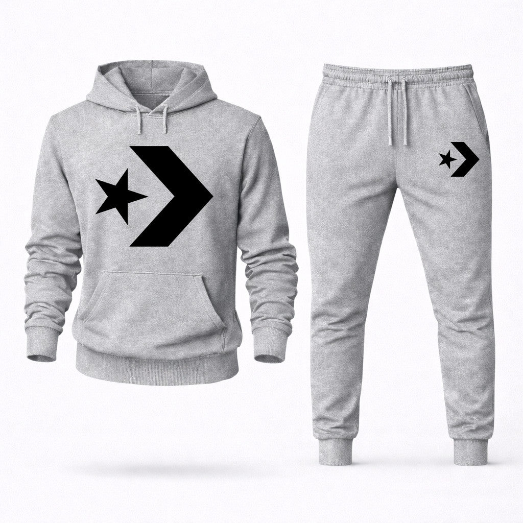 Converse Hoodie and Joggers Set - Grey