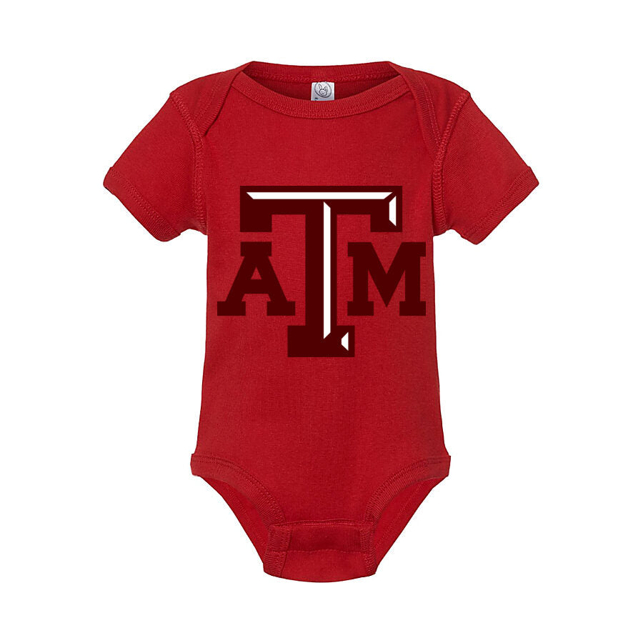 Texas A&M University Baby Romper Onesie - Red
