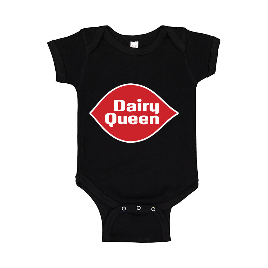 Dairy Queen Baby Romper Onesie - Black