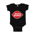 Dairy Queen Baby Romper Onesie - Black