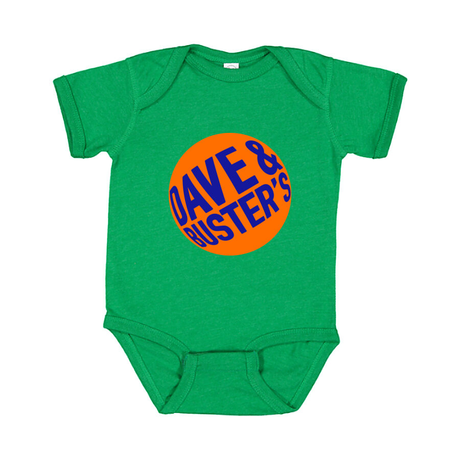 Dave & Buster's Baby Romper Onesie - Green
