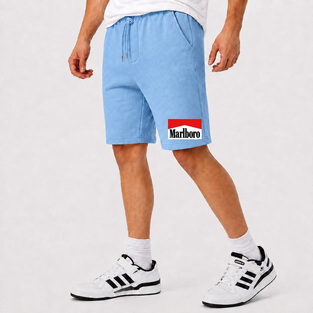 Men's Marlboro Cotton Shorts - Sky Blue