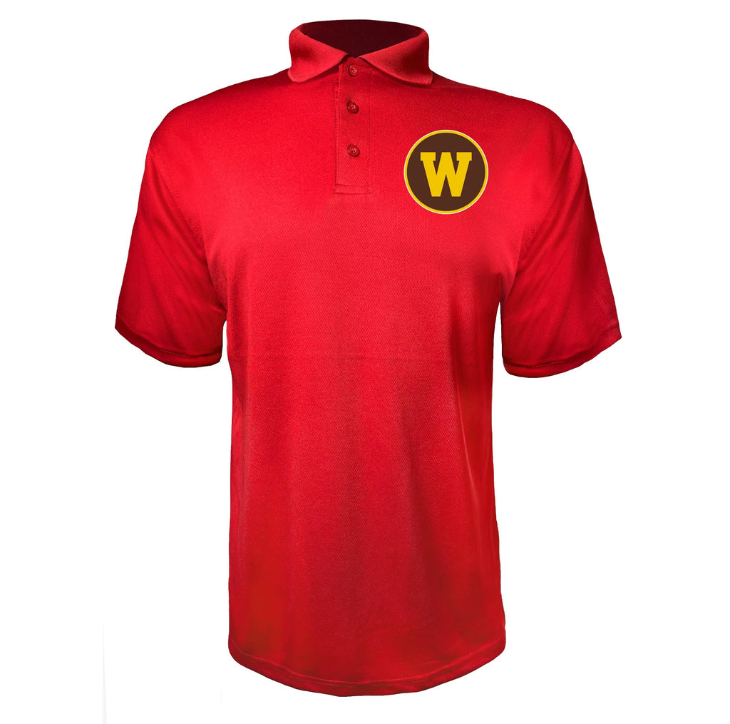 Western Michigan Broncos Red polyester polo