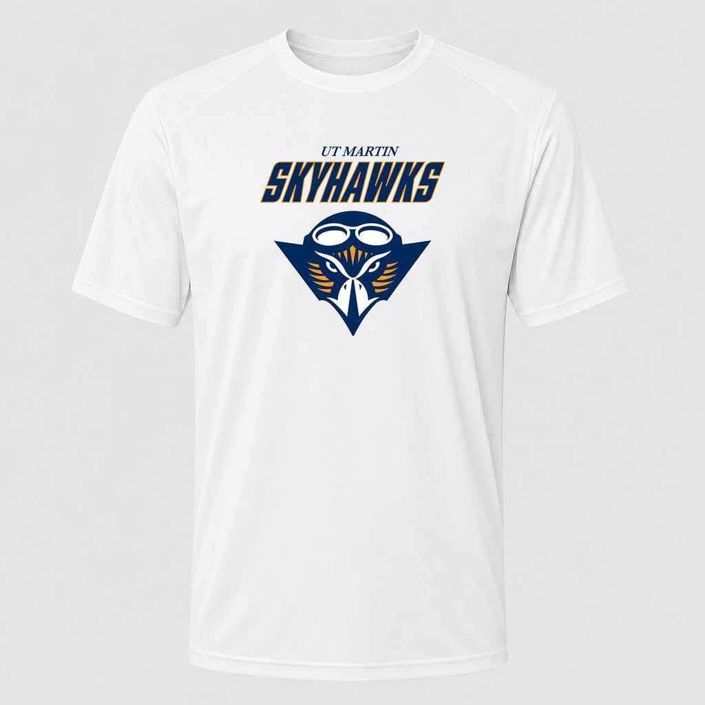 Men's Tennessee Martin Skyhawks Design 2 Performance T-Shirt - White