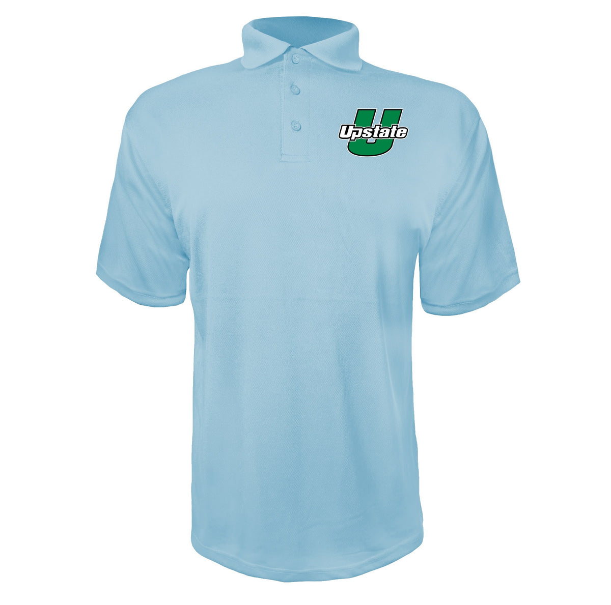 USC Upstate Spartans Sky Blue polyester polo