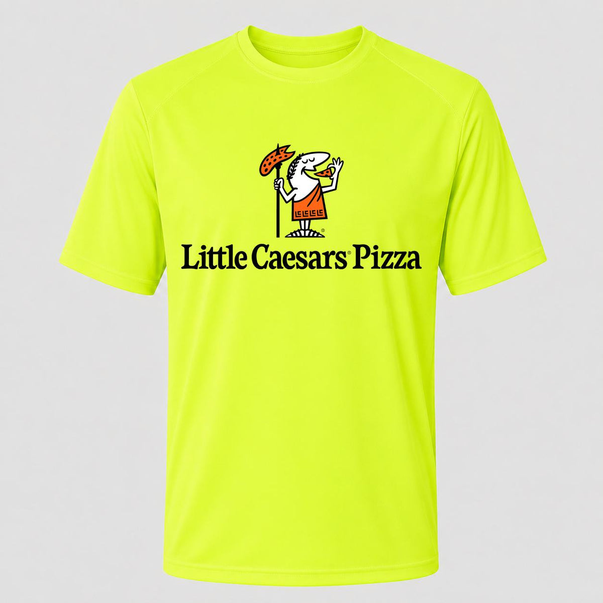 Men's Little Caesars Performance T-Shirt - Safety Green