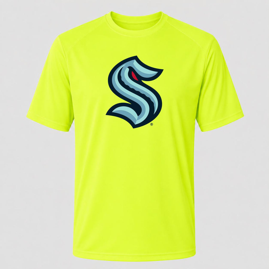 Men's Seattle Kraken Performance T-Shirt - Safety Green