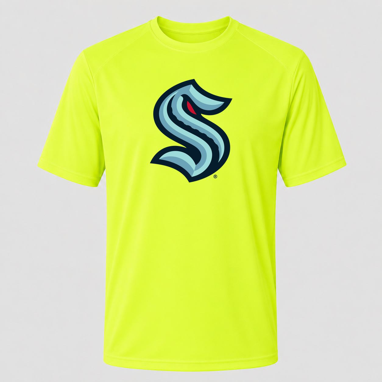 Men's Seattle Kraken Performance T-Shirt - Safety Green