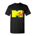 Men's mtv logo Cotton T-Shirt - Black