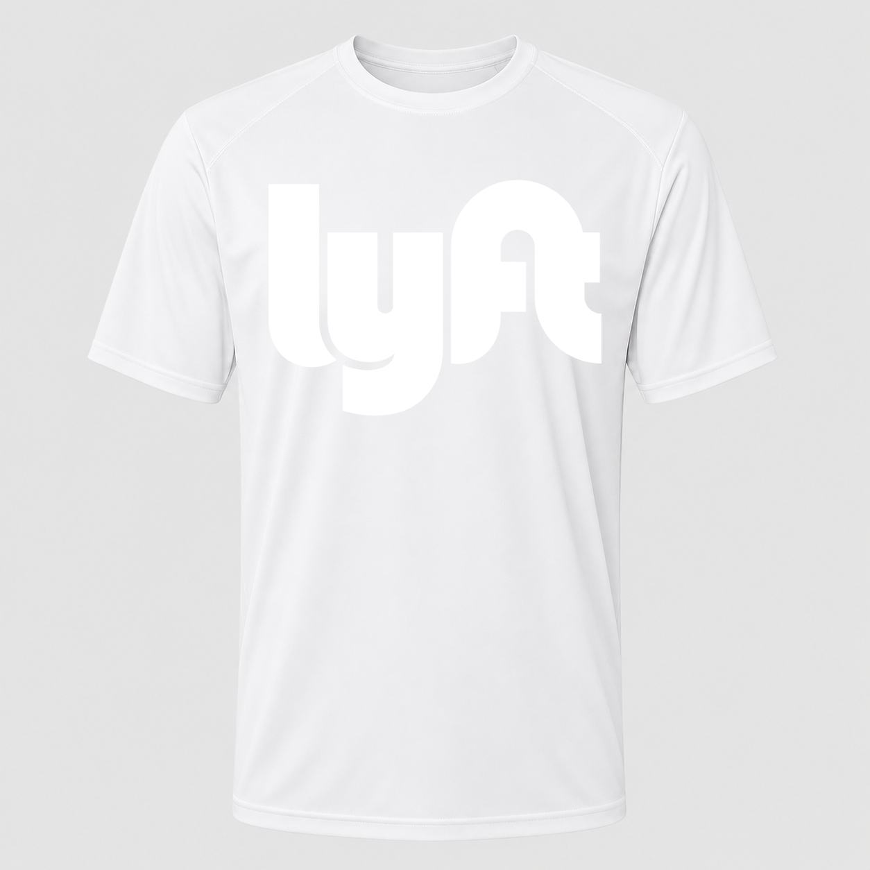 Men's Lyft White Performance T-Shirt - White