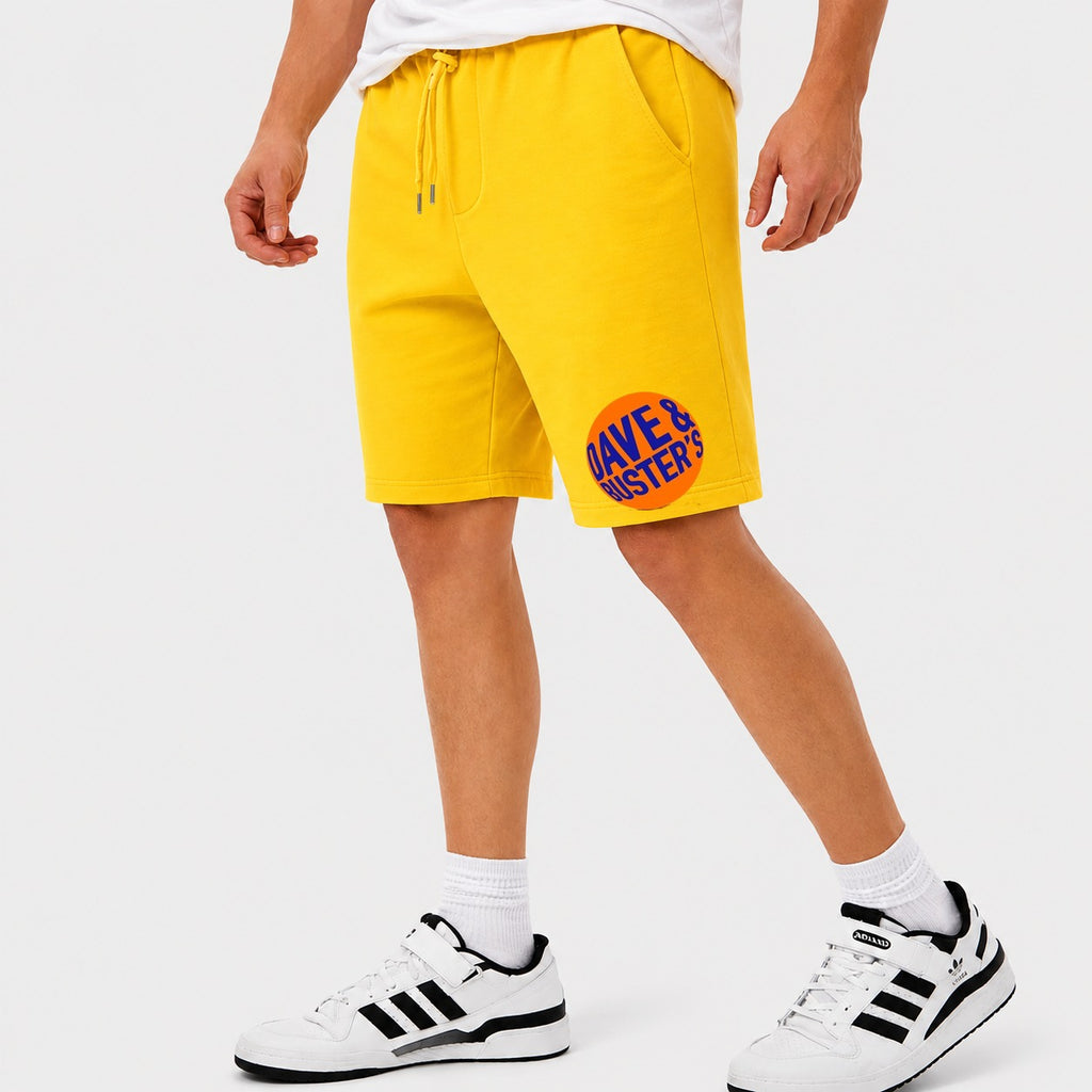 Men's Dave & Buster's Cotton Shorts - Yellow
