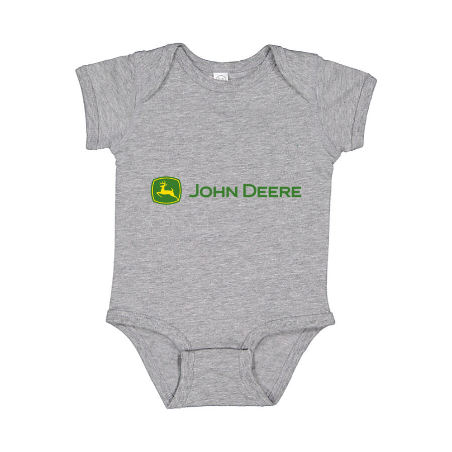 John Deere Baby Romper Onesie - Gray