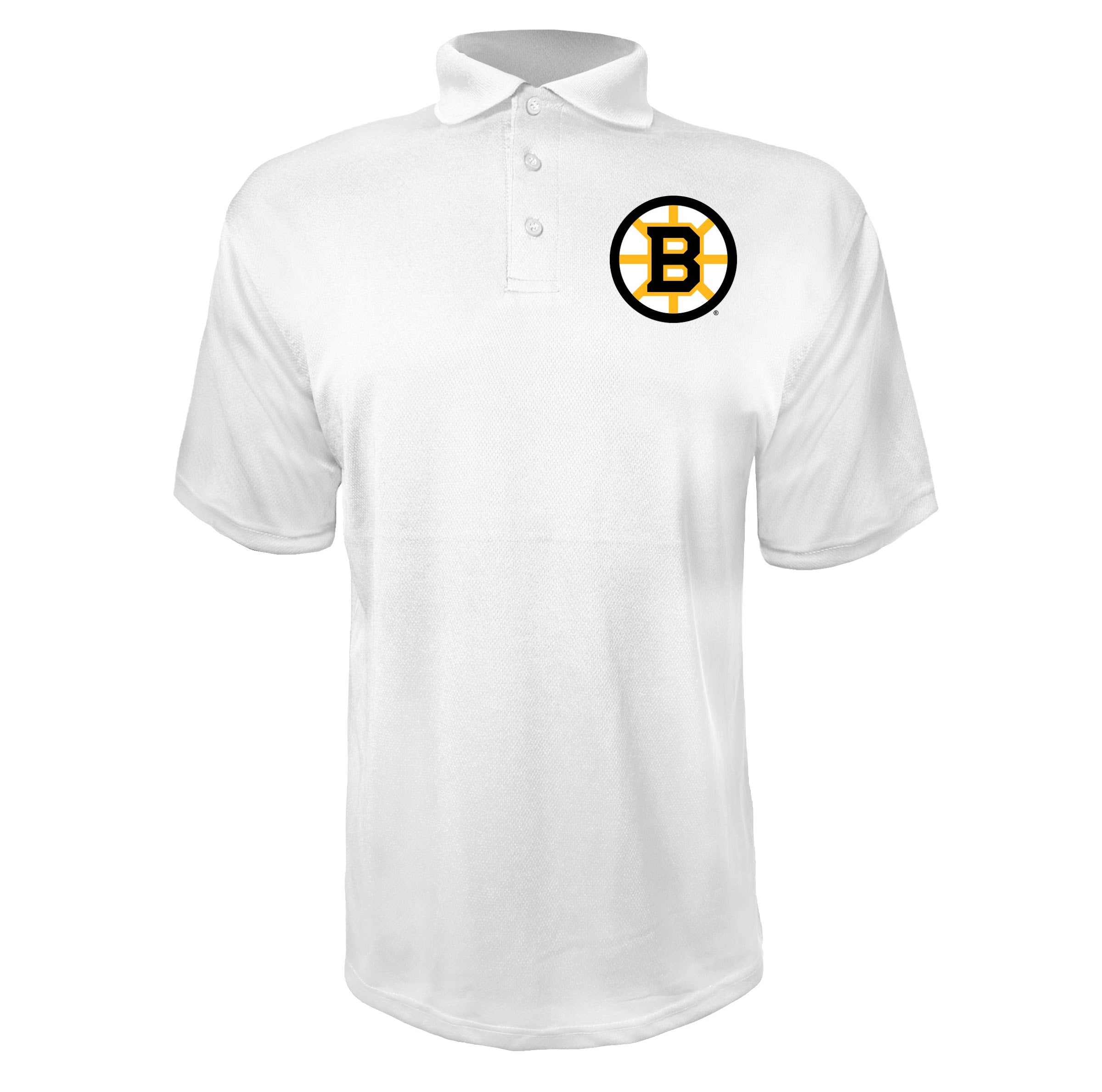 Boston Bruins White polyester polo
