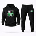 U.S. Sassuolo Soccer Hoodie and Joggers Set - Black