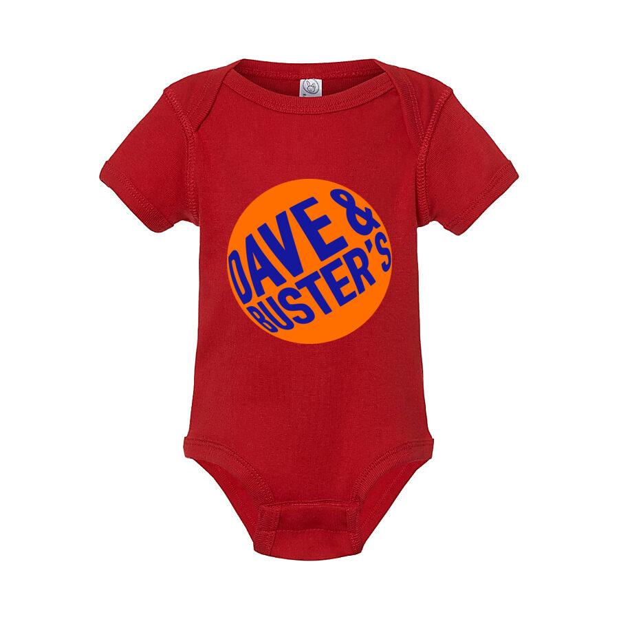 Dave & Buster's Baby Romper Onesie - Red