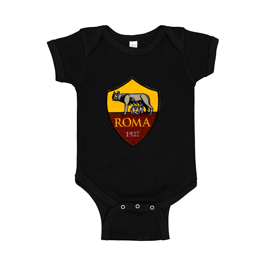 AS Roma FC Baby Romper Onesie - Black