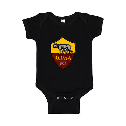 AS Roma FC Baby Romper Onesie - Black