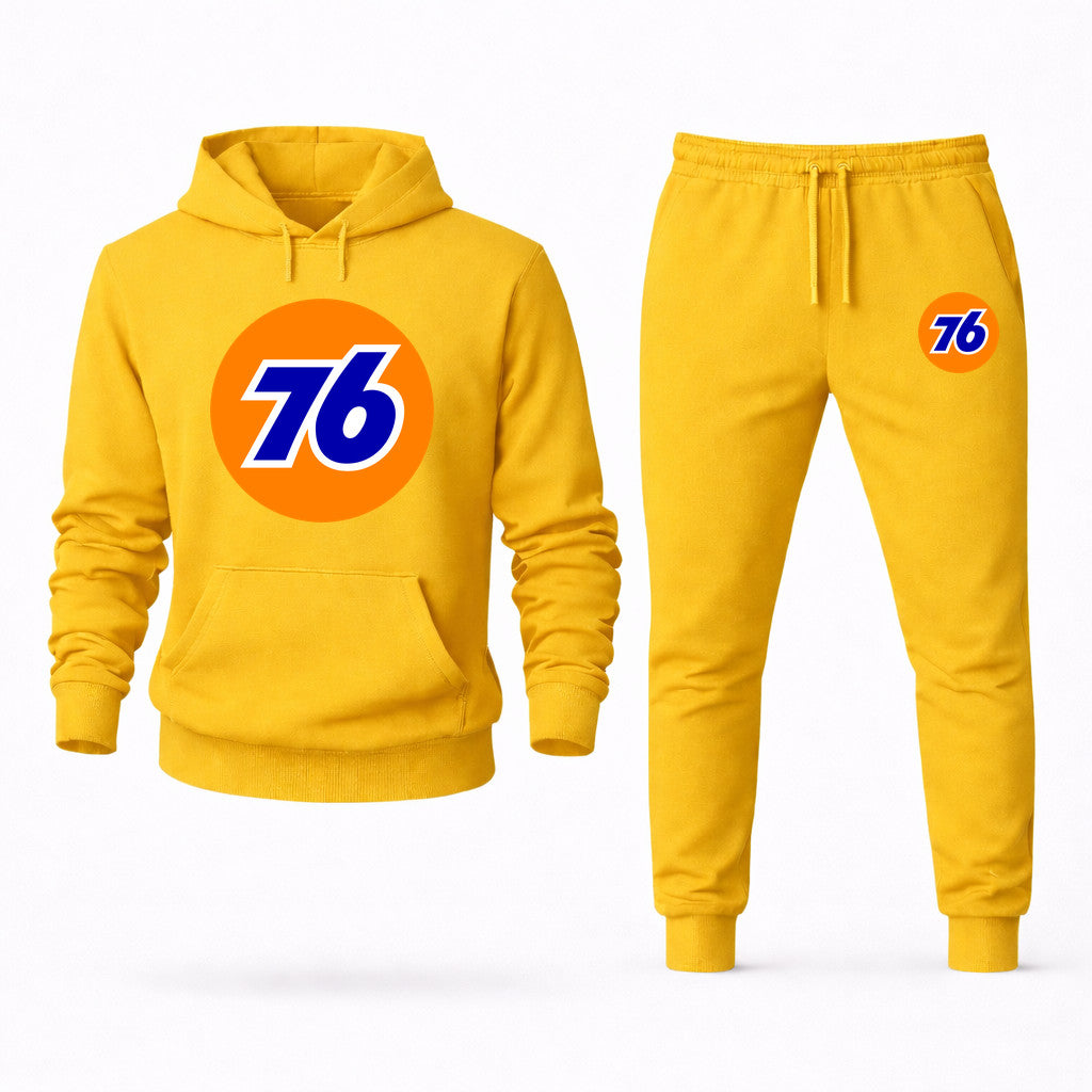76 Hoodie and Joggers Set - Yellow